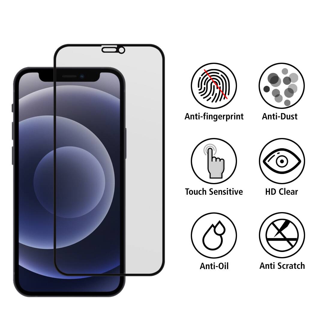 Anti-fingerprint, Anti-Dust, Touch Sensitive, HD Clear, Anti-Oil, Anti Scratch