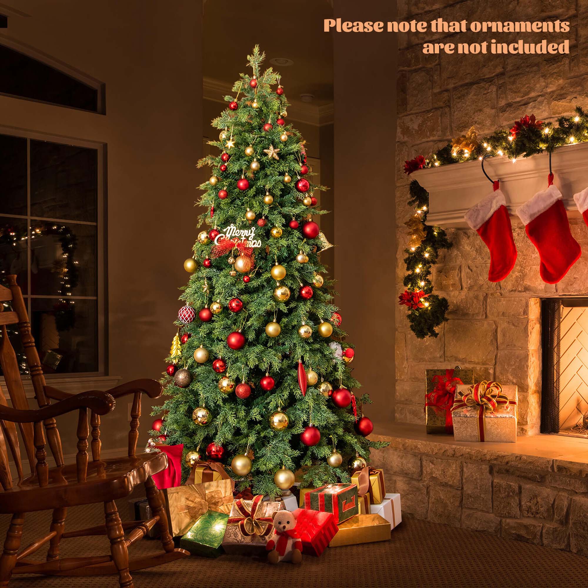 Please note that ornaments are not included.