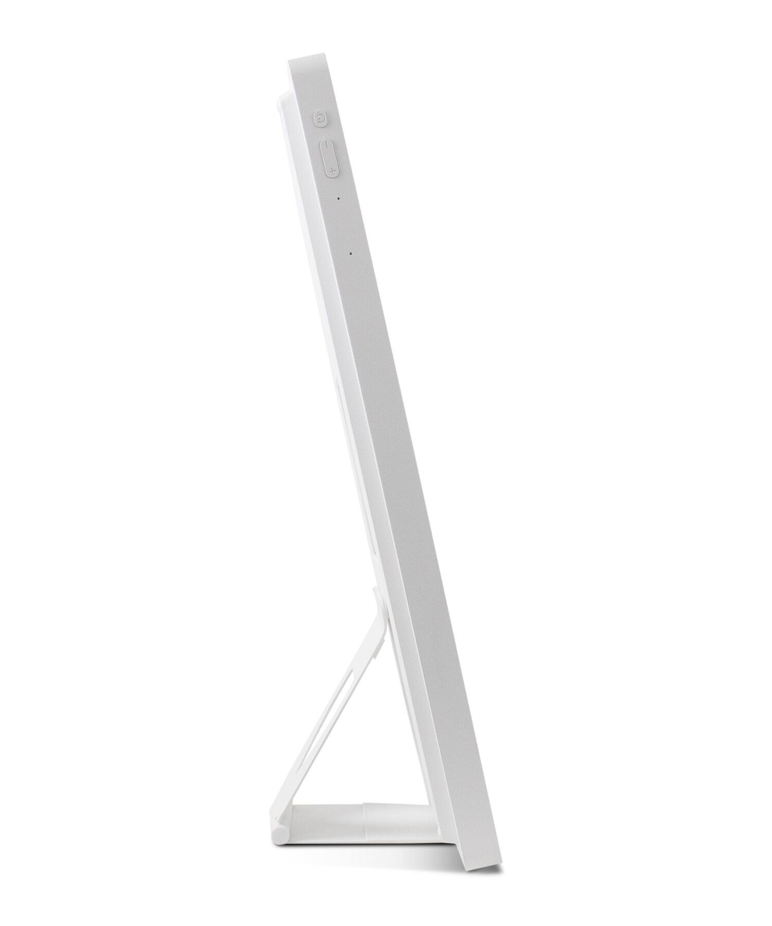 Alt View 6. Aluratek - 21.5" Smart WiFi Digital Calendar and Photo Frame with Touchscreen IPS Display, No Subscription Fee and 32GB - White.