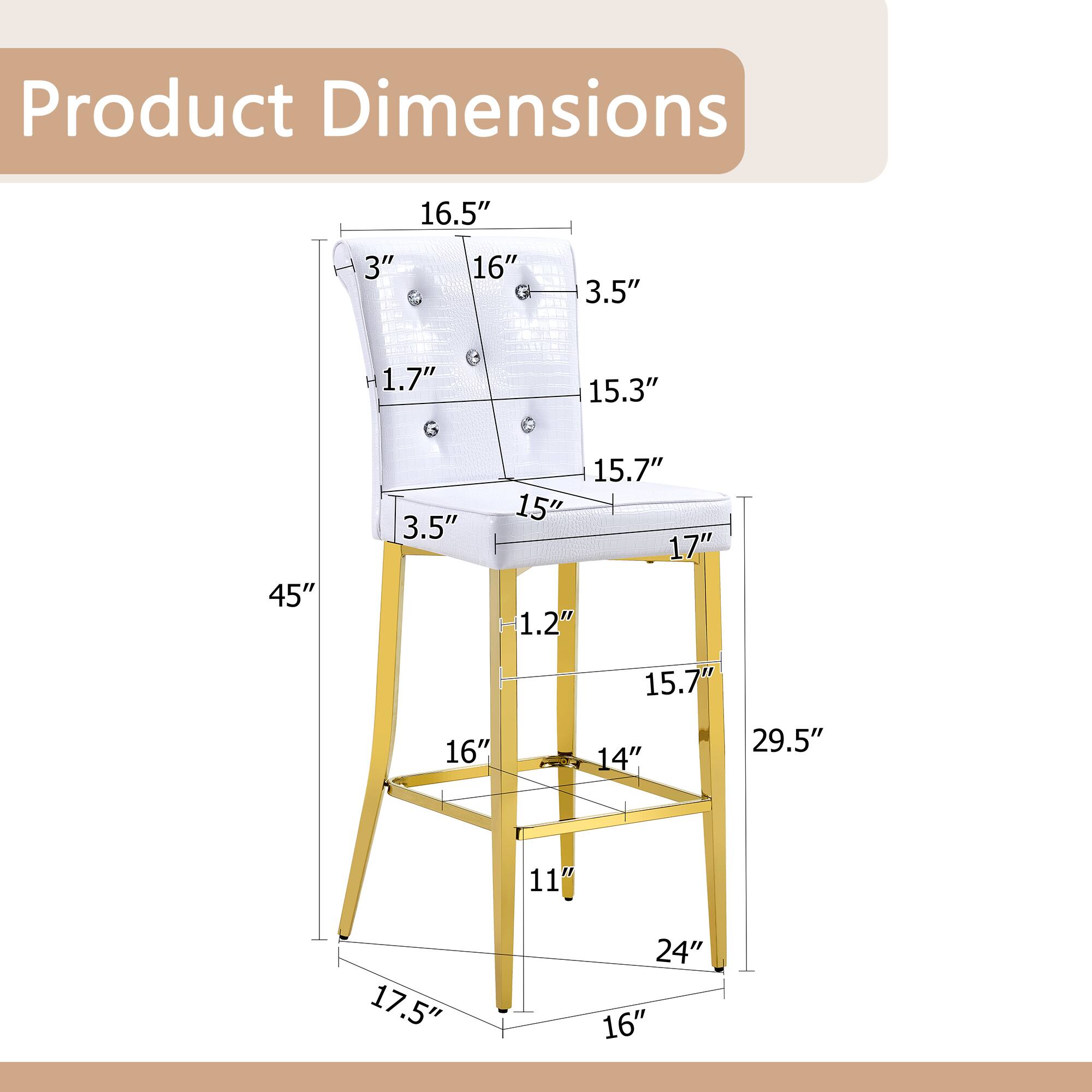Product Dimensions:  
16.5" x 3" x 16" x 3.5" H  
1.7" x 15.3" x 45" x 15.7" x 15" x 3.5"  
17" x 1.2" x 15.7" x 16" x 29.5" x 14" x 11" x 17.5" x 24" x 16"