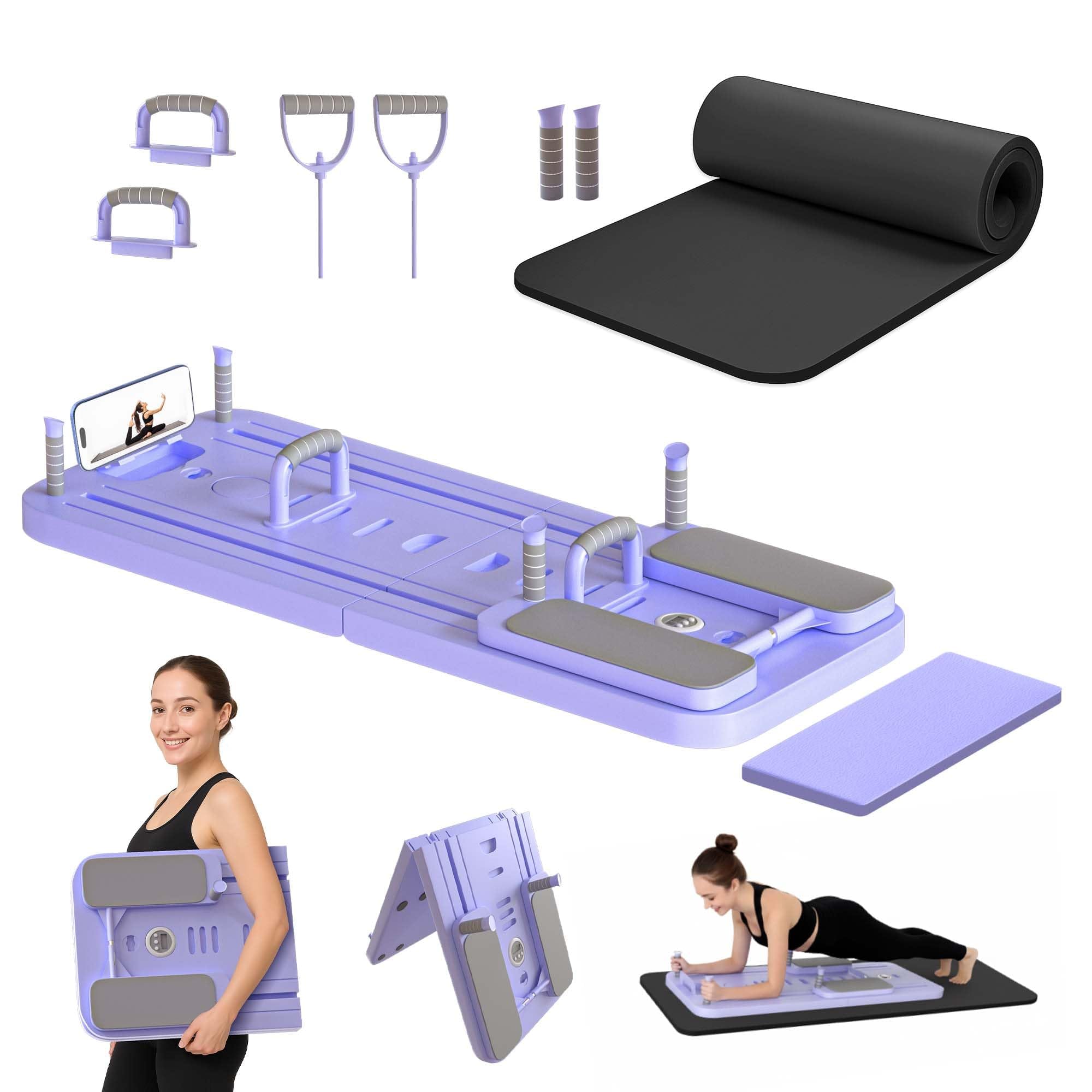 ThinkLink Electronic - Pilates Board Foldable Reformer Set For Home Multifunctional Portable Machine Equipment Kit With Yoga Mat And - Default
