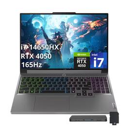 Lenovo - Legion i5 16" WQXGA Gaming Laptop,Intel i7-14650HX,32GB RAM,1TB SSD+1TB Dock Set,GeForce RTX 4050,Win 11 - Gray