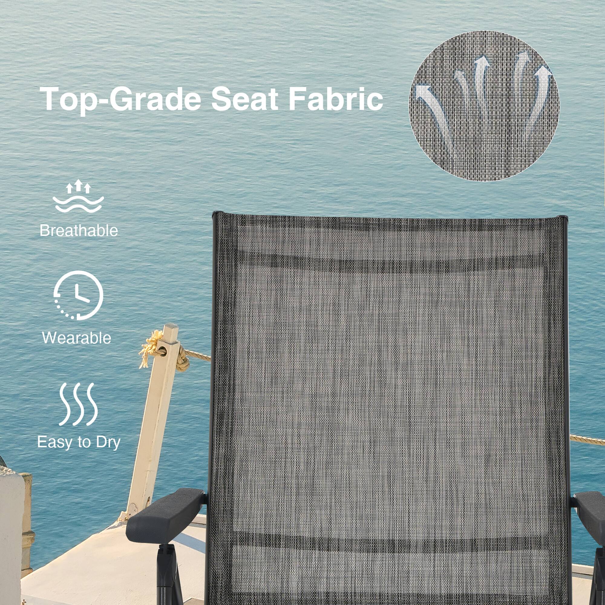 Top-Grade Seat Fabric
Breathable
Wearable
Easy to Dry