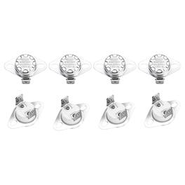 Unique Bargains - KSD301 Thermostat 120°C/248°F 16A Normally Open N.O Temperature Switch for Microwaves/Oven 8pcs Ceramic - Silver