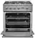 Alt View 1. Forno Appliances - Marco 4.32 Cu. Ft. Freestanding Gas Convection Range with Dual Ring Burner - Silver.