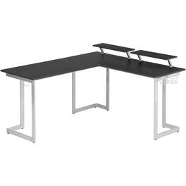 RTA Products RTATS220LBK Techni Sport L-Shaped Gaming Desk - Black