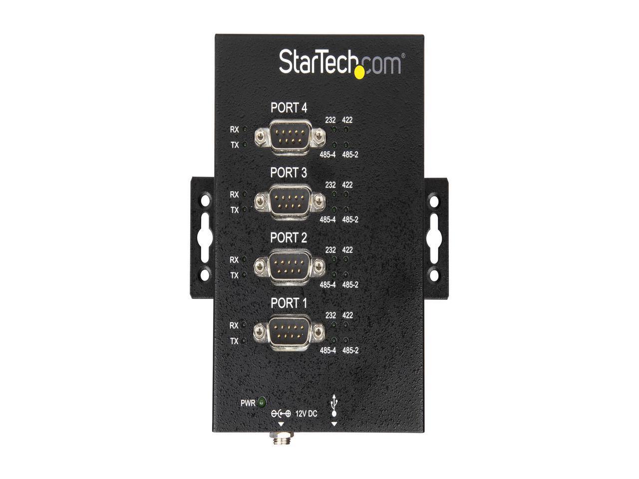 StarTech.com

PORT 4
RX
TX
232 422
485-4 485-2

PORT 3
RX
TX
232 422
485-4 485-2

PORT 2
RX
TX
232 422
485-4 485-2

PORT 1
RX
TX
232 422
485-4 485-2

PWR
12V DC