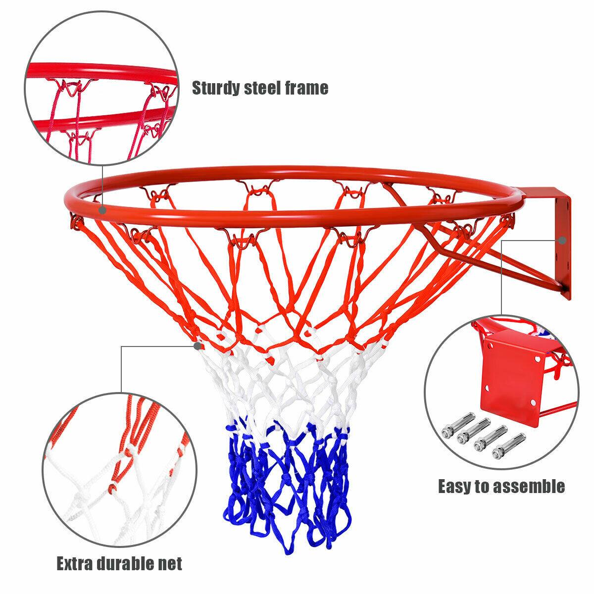 Sturdy steel frame  
Easy to assemble  
Extra durable net