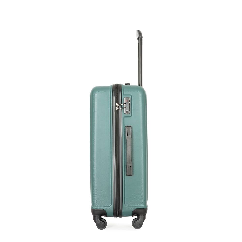 Alt View 2. Ropilly - Ropilly 3 Piece Luggage Set Green Hardshell Suitcase with Wheels - Green.