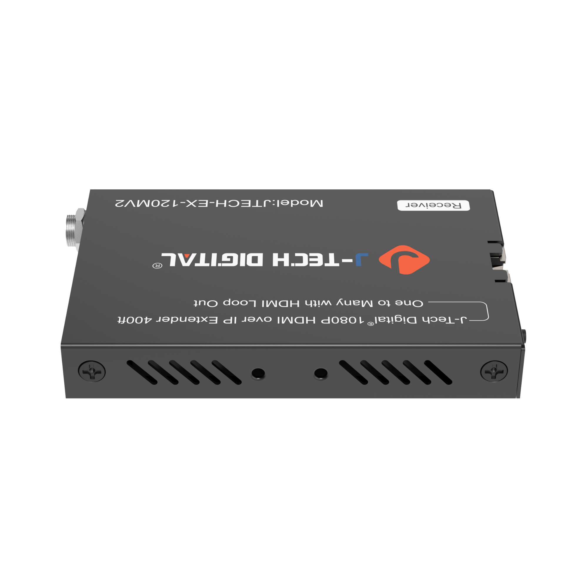 Model: JTECH-EX-120MV2 Model Receiver DIGITAL J-TECH Out Loop HDMI with Many to One 400ft Extender over HDMI 1080P Digital J-Tech