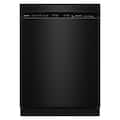 KitchenAid - 24 inch Front Control Built-In Stainless Steel Tub Dishwasher with Third Level Utensil Rack and 47 dBA - Black