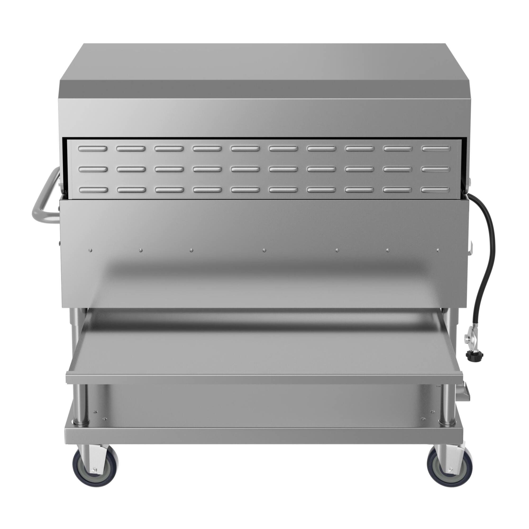 Alt View 4. Koolmore - 48 in. Commercial Outdoor Propane Gas Grill with Roll Dome Cover, ETL Listed in Stainless-Steel (CGKIT4-48D) - Stainless Steel.