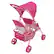 Back. 509 Crew - Peppa Pig: Doll Twin Stroller in Pink & White Dots.