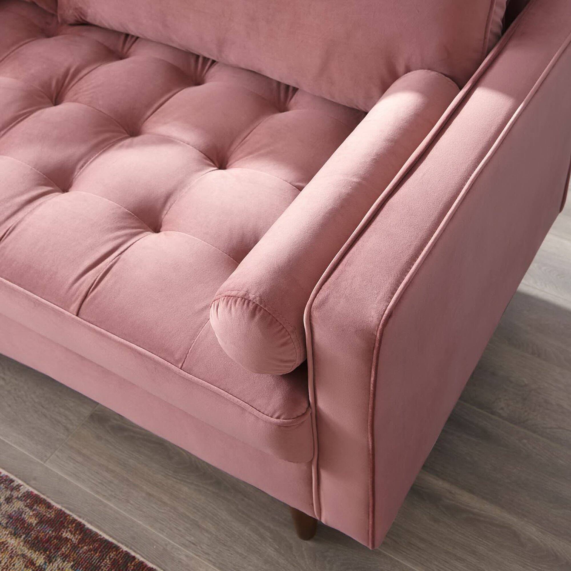 Alt View 6. Modway - Valour Performance Velvet Sofa by Modway - Red.