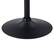 Alt View 14. CorLiving - Round Adjustable Pedestal Dining Table - Black.