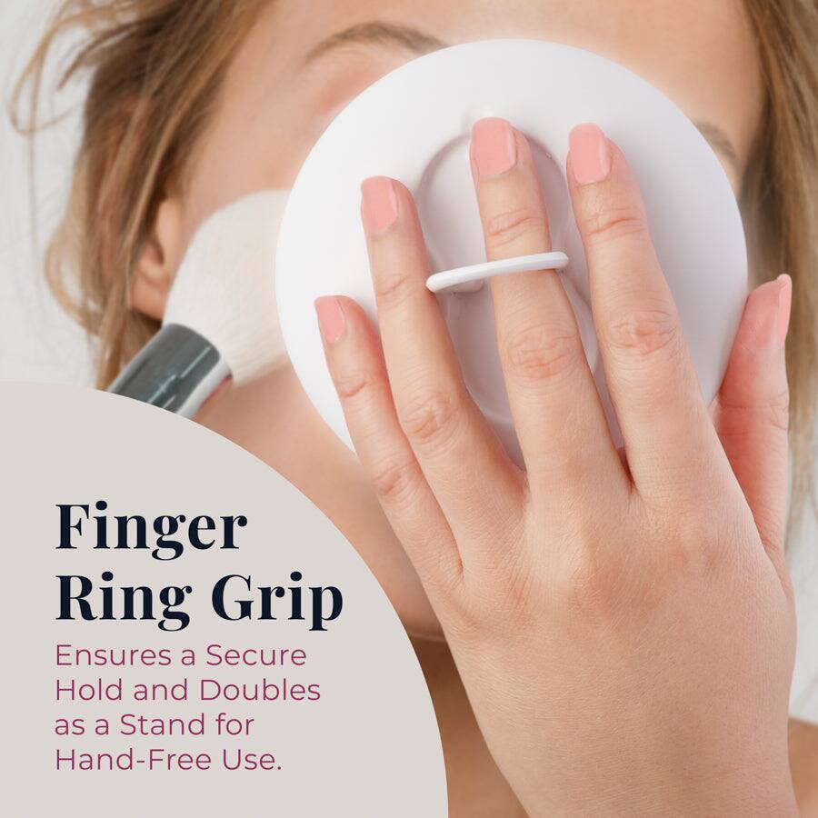 Finger Ring Grip  
Ensures a Secure Hold and Doubles as a Stand for Hand-Free Use.