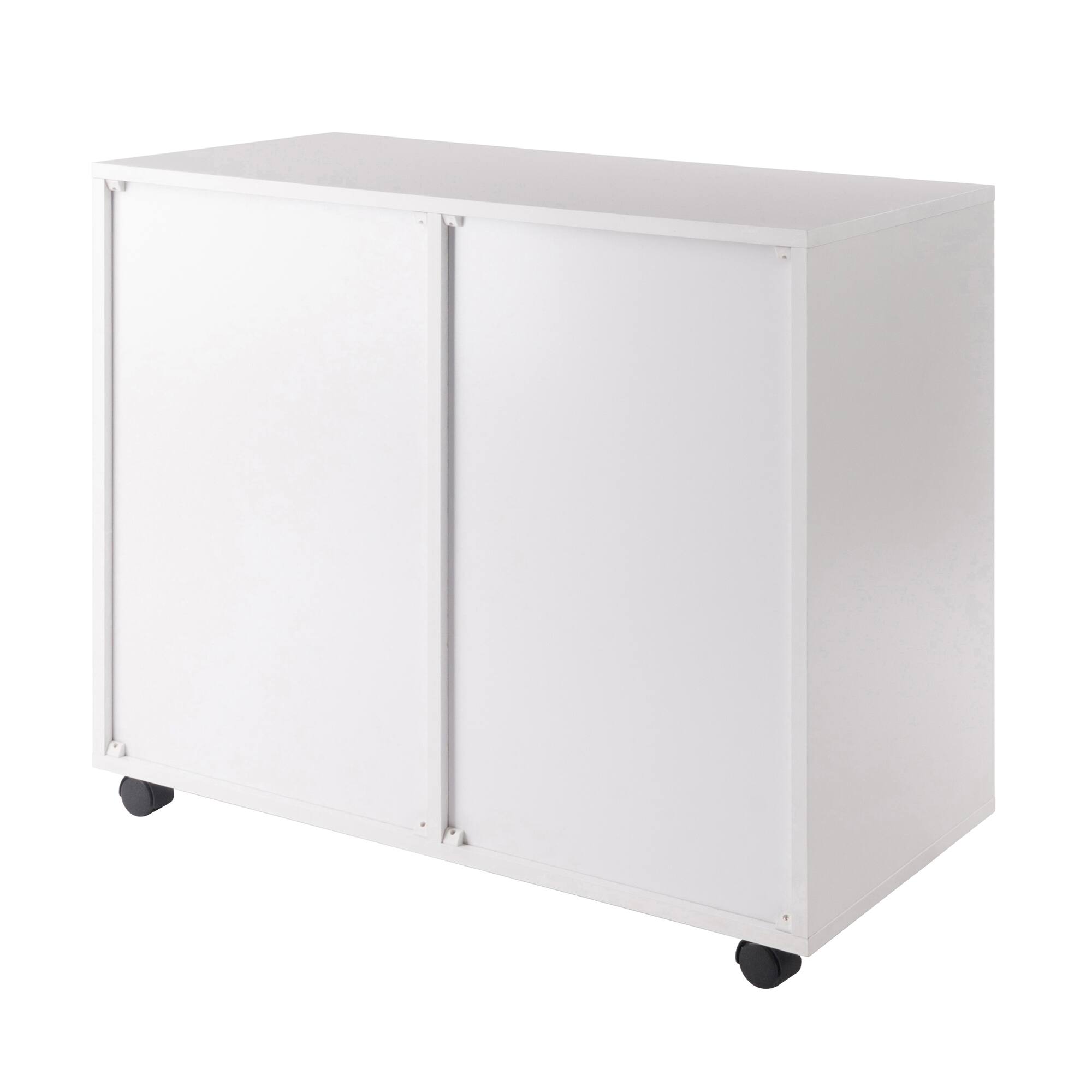 Alt View 5. Winsome Wood - Halifax 2-Door, 4-Drawer Mobile Cabinet - White.
