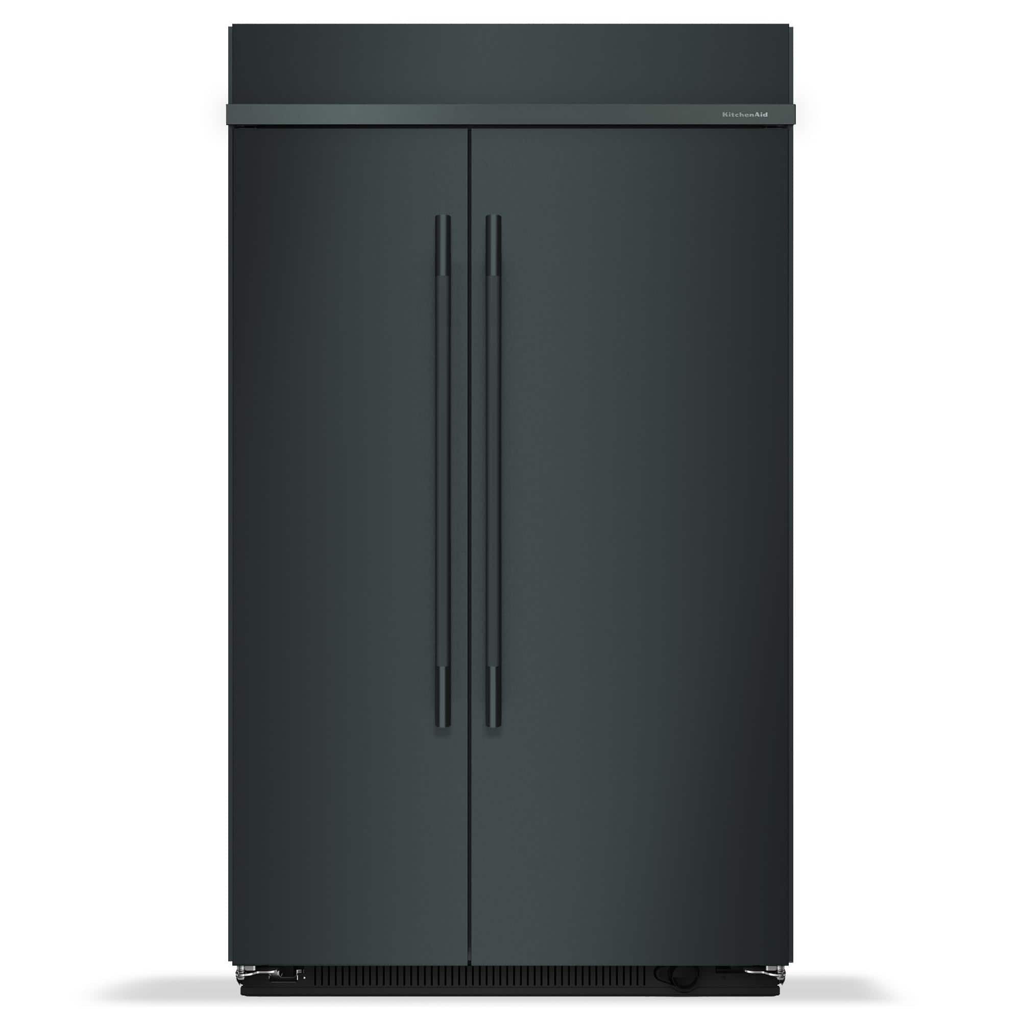 Front. KitchenAid - 30 Cu. Ft. Built-In Side-by-Side Refrigerator with Platinum Interior - Juniper.