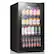 Front. Yeego - Yeego 130 Cans Beverage Refrigerator Cooler, 3.36 cu.ft. Freestanding Beverage Fridge with Glass Door for Home/Office - Black.