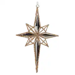 BreeBe - Tinsel Star Ornament 19.5"H - Gold