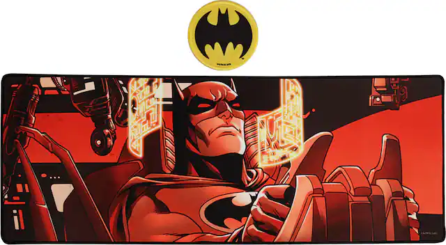 Front. PopMarket - DC Batman - XL Desk Pad & Coaster Set - COLLECTIBLES - Multicolor.