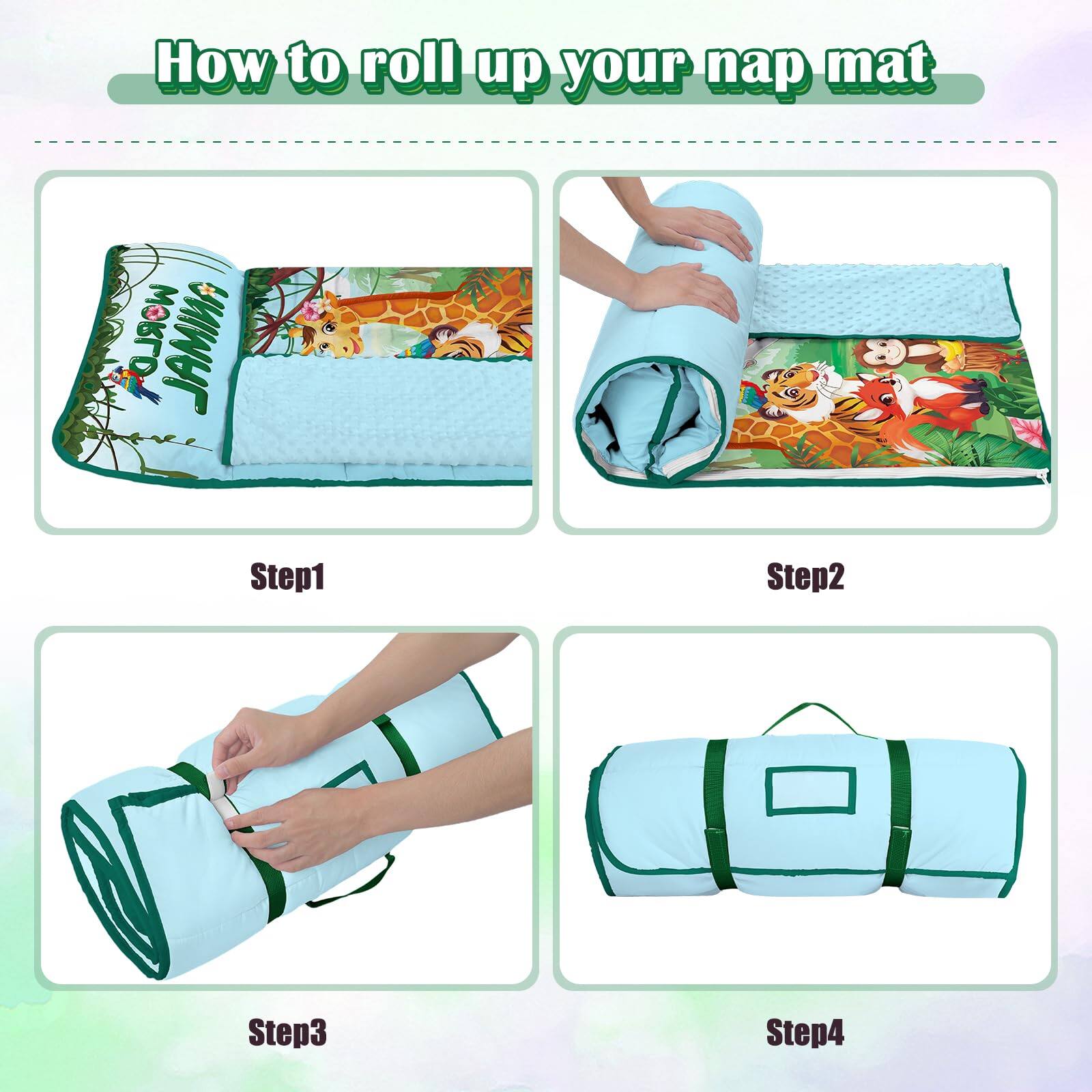 Dapper Styles Nap Mat Sleeping Bag 59'' 24'' Soft Slumber With ...