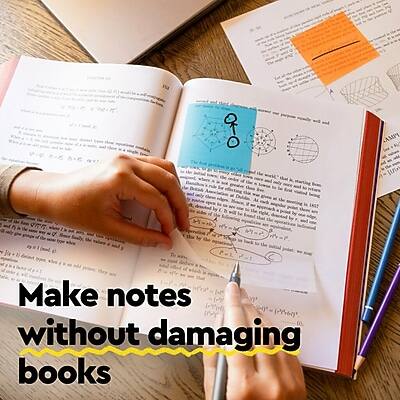 Make notes without damaging books