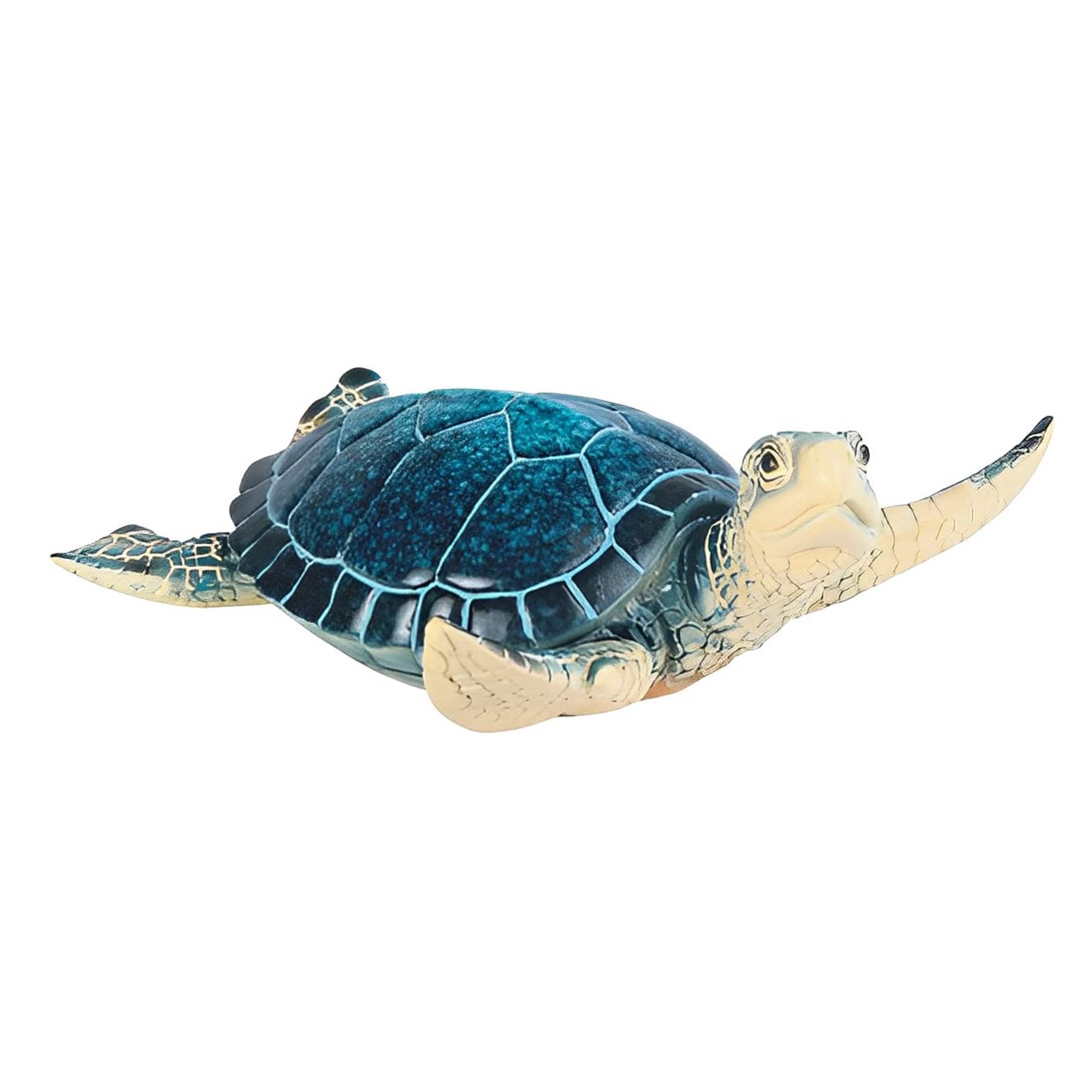 FC Design - 6"W Sea Turtle Swimming Figurine Computer Desk Tabletop Decoration - Multi-Color