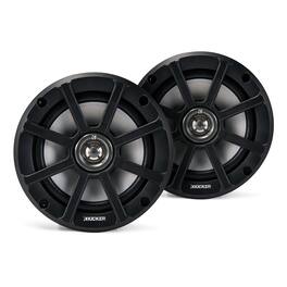 KICKER - 51PSC652 6.5" 2-Ohm Powersports Weather-Proof Coaxial Speakers - Pair - Black