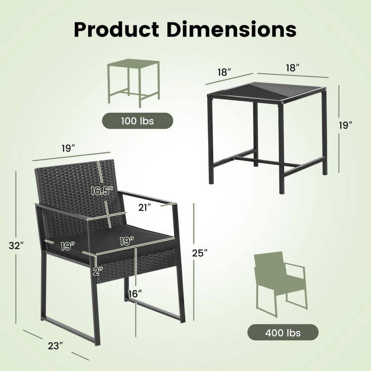 Product Dimensions  
18" x 18" x 19"  
100 lbs  
19" x 16.5" x 21" x 25" x 32" x 2" x 16" x 23"  
400 lbs