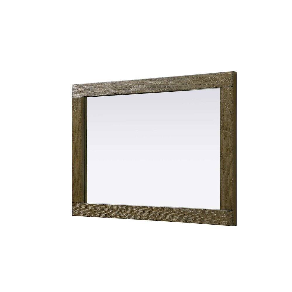 Alt View 1. Elegant Kitchen and Bath - Noah Wooden Rectangle Mirror 22 x 32 in Hazel Oak - Hazel Oak.