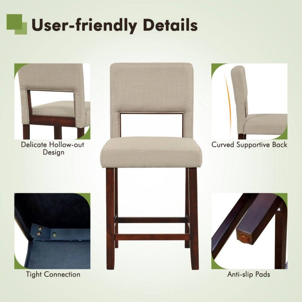 User-friendly Details  
- Delicate Hollow-out Design  
- Curved Supportive Back  
- Tight Connection  
- Anti-slip Pads