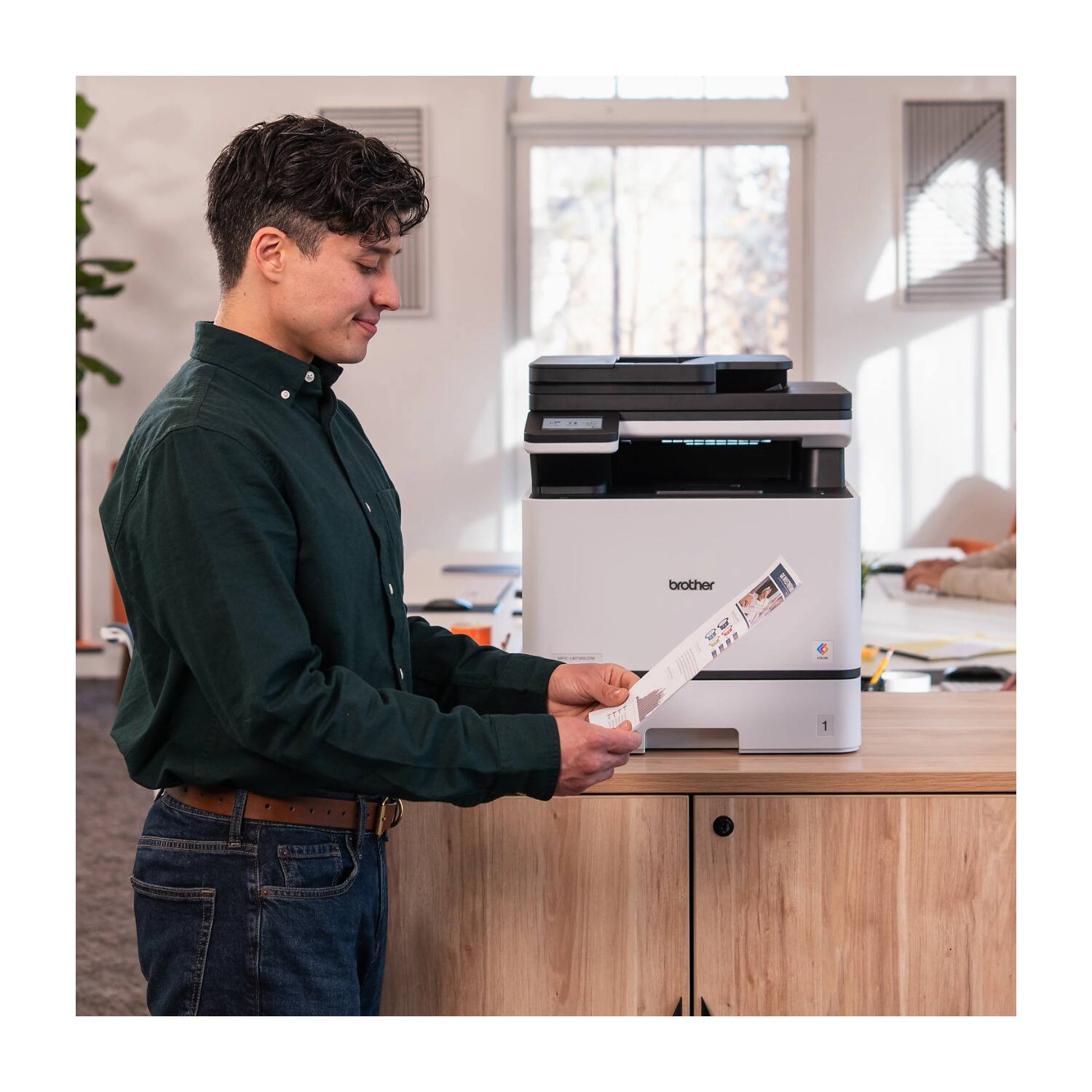 Back. Brother - Brother MFC-L8730CDW Business Color Laser All-in-One Printer Bundle with Toner Cartridges (5 Items).