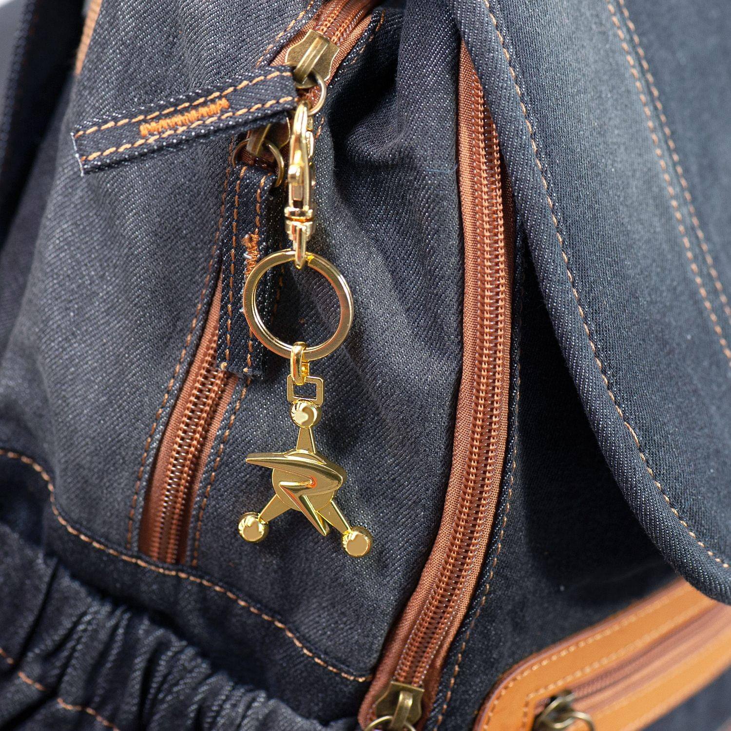 Alt View 3. SalesOne LLC - Rick and Morty Collectibles | Council of Ricks Emblem Keychain | 3D Real Metal - Gold.