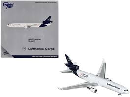 GeminiJets - McDonnell Douglas MD-11F Commercial Aircraft Lufthansa Cargo - Farewell to MD-11 (D-ALCC) 1/400 - White with Dark Blue