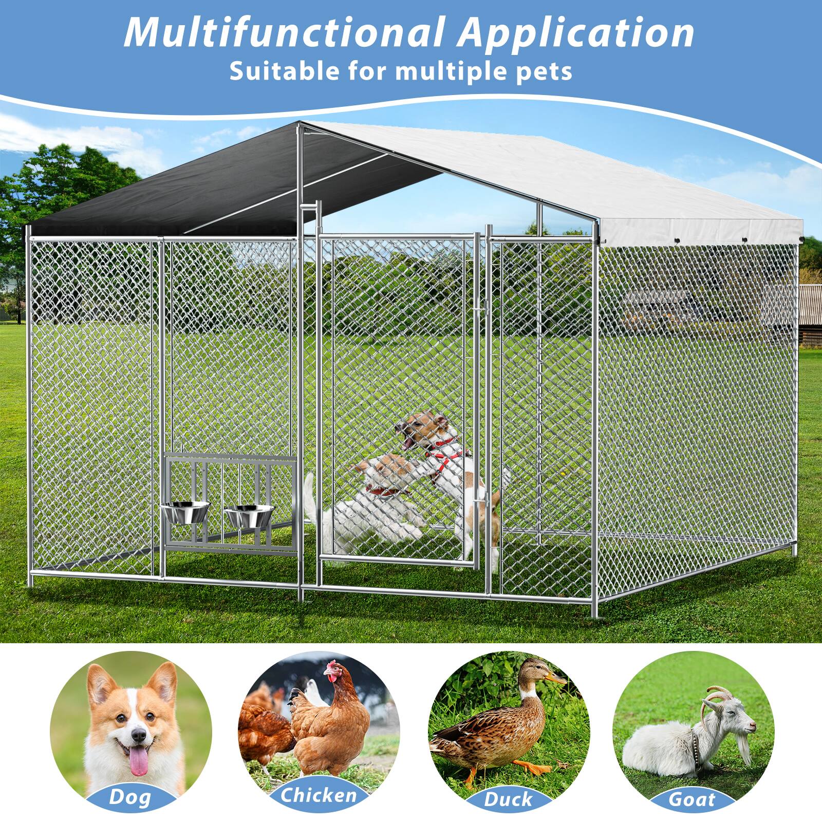 Multifunctional Application  
Suitable for multiple pets  

Dog  
Chicken  
Duck  
Goat