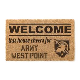 Jardine - Army Black Knights 18" x 30" Welcome Doormat - Brown