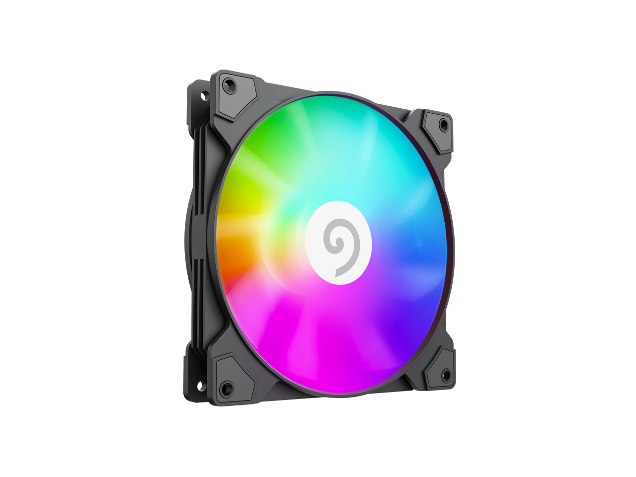 GAMEMAX - FN14A-S5, 120mm frame ARGB Fan - High-Performance Cooling Fan for PC Case Addressable RGB LED Case Fan - White