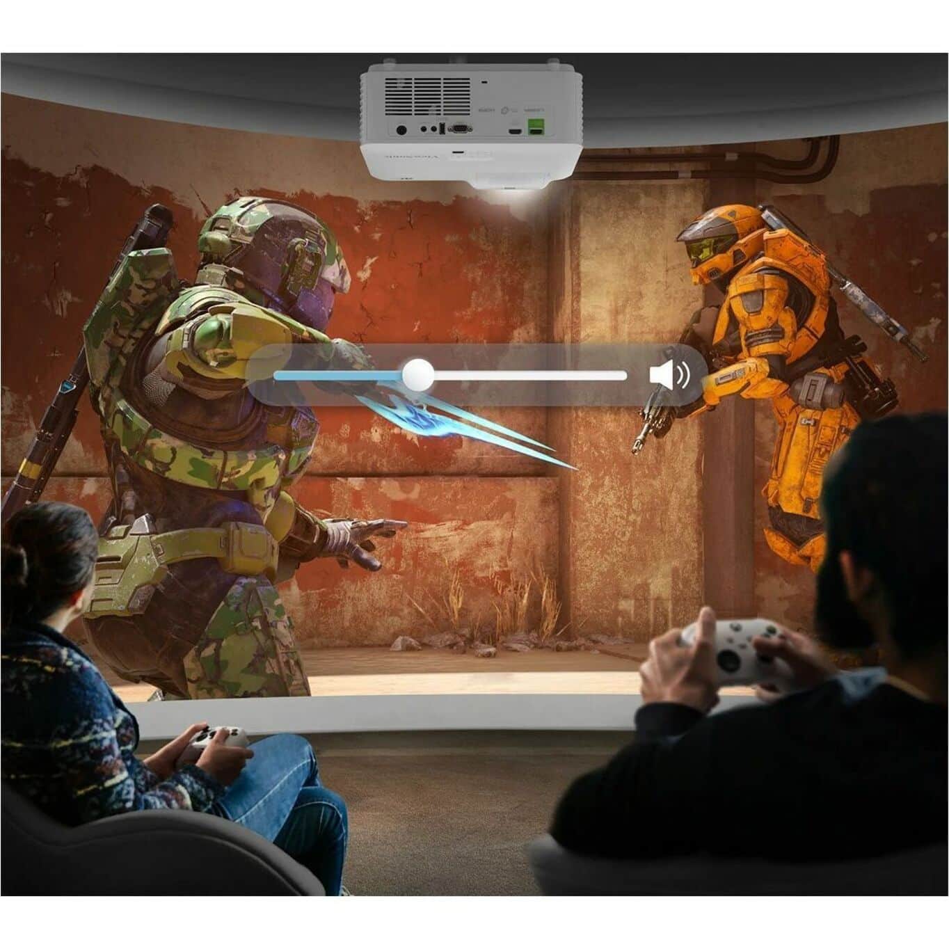 Alt View 32. ViewSonic - LX700-4K Designed for Xbox 4K 3500 Lumens Laser Projector - White.