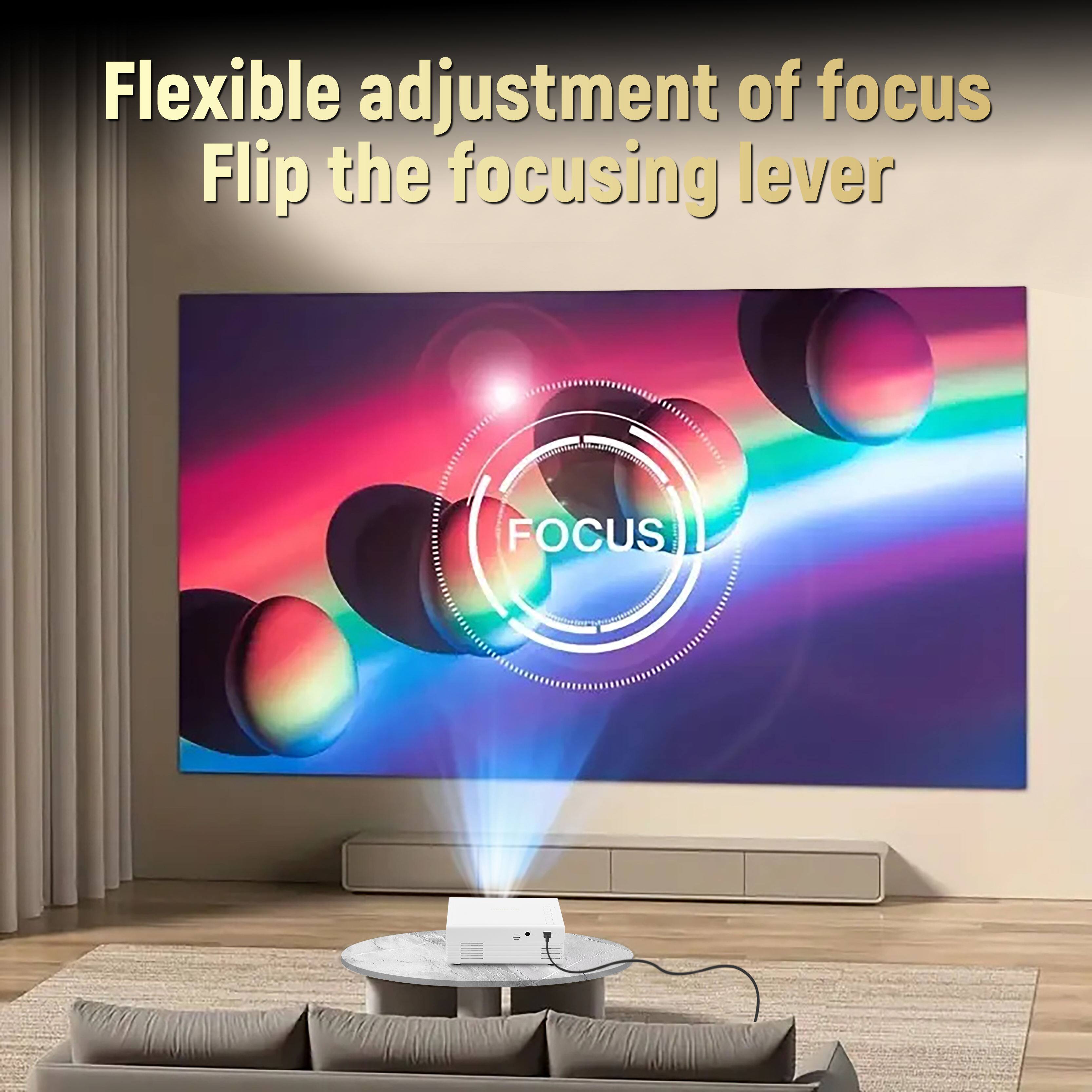 Flexible adjustment of focus  
Flip the focusing lever