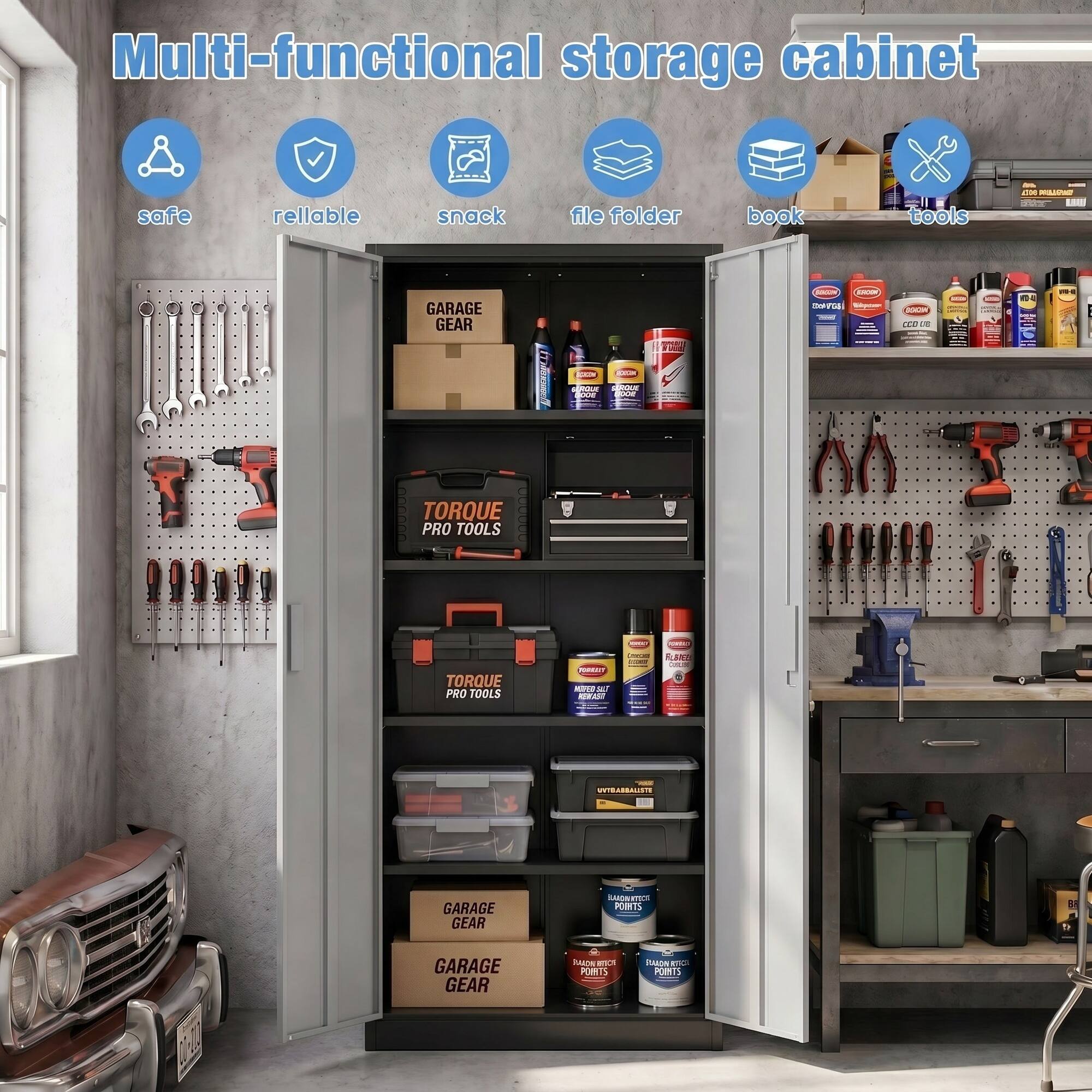 Multi-functional storage cabinet safe reliable snack file folder book tools - - - GARAGE GEAR T - 1 - - J CO. - - TORQUE PRO TOOLS TORQUE PRO TOOLS - Mina P BIRAC - AARC - STEIDESTE GARAGE GEAR m PORTS S GARAGE GEAR POIRTS PARON PORRIS