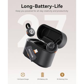 HOLLYLAND LARK M2S DUO 2 Person Wireless Microphone System with HOLLYLAND LARK M2S DUO 2 Person Wireless Microphone System with