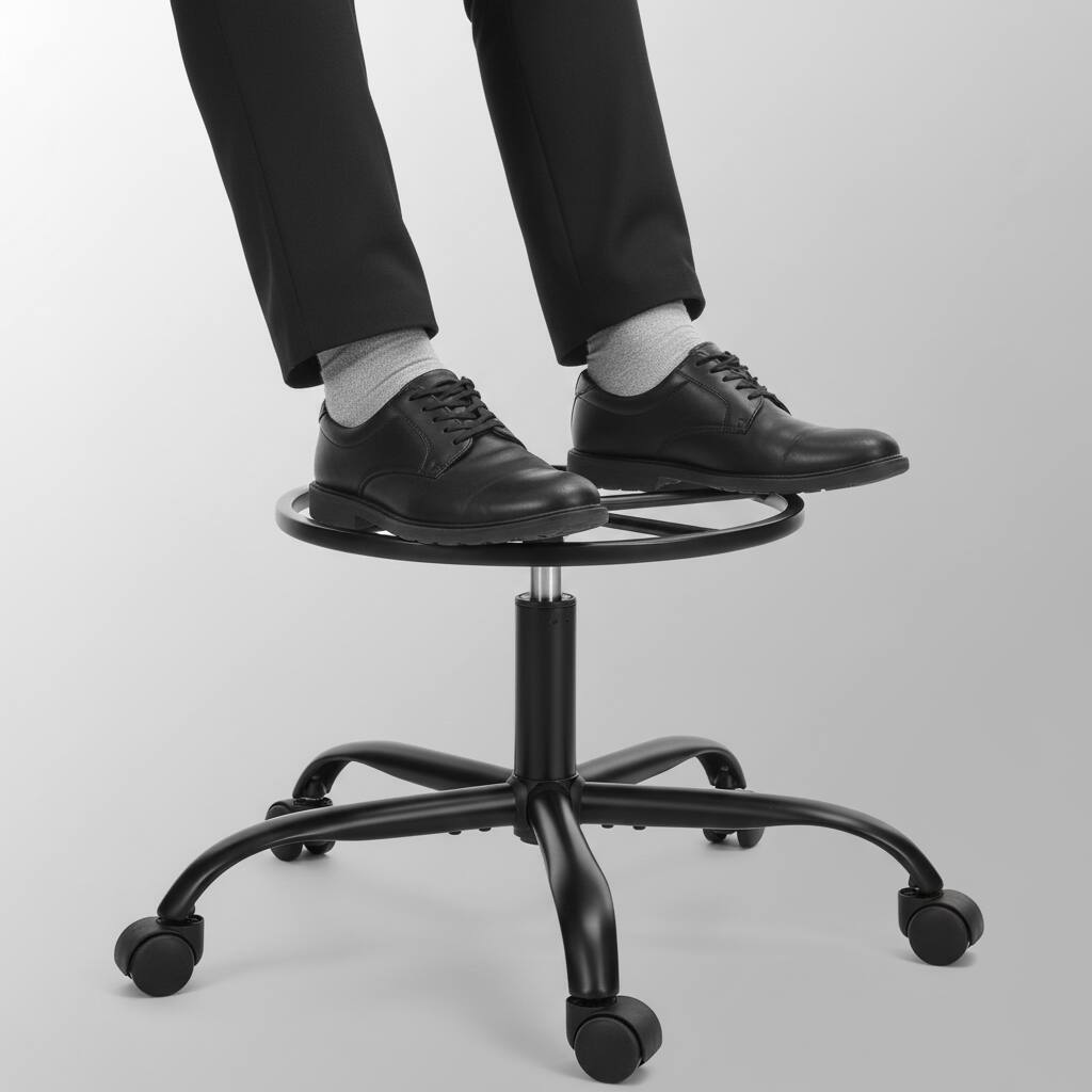 Alt View 4. AOITUN - Ergonomic Office Desk Chair with Mesh Back - Comfortable Swivel Task Chair for Home Office - Black.