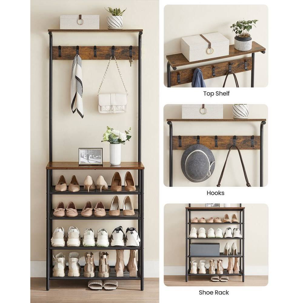 Top Shelf, Hooks, Shoe Rack