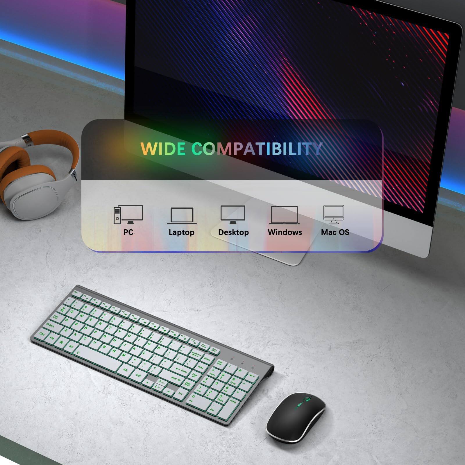 WIDE COMPATIBILITY  
PC Laptop Desktop Windows Mac OS
