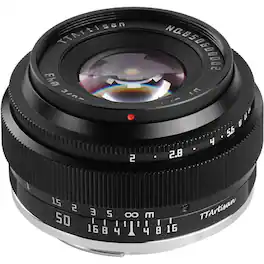 TTArtisan - 50mm f/2 Lens, Black, Fujifilm X
