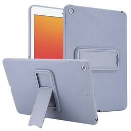 Dteck - Shockproof Case for Apple iPad (9th Generation) 10.2" 2021, Slim Leather Texture Protective Cover with Folding Kickstand - Lavender