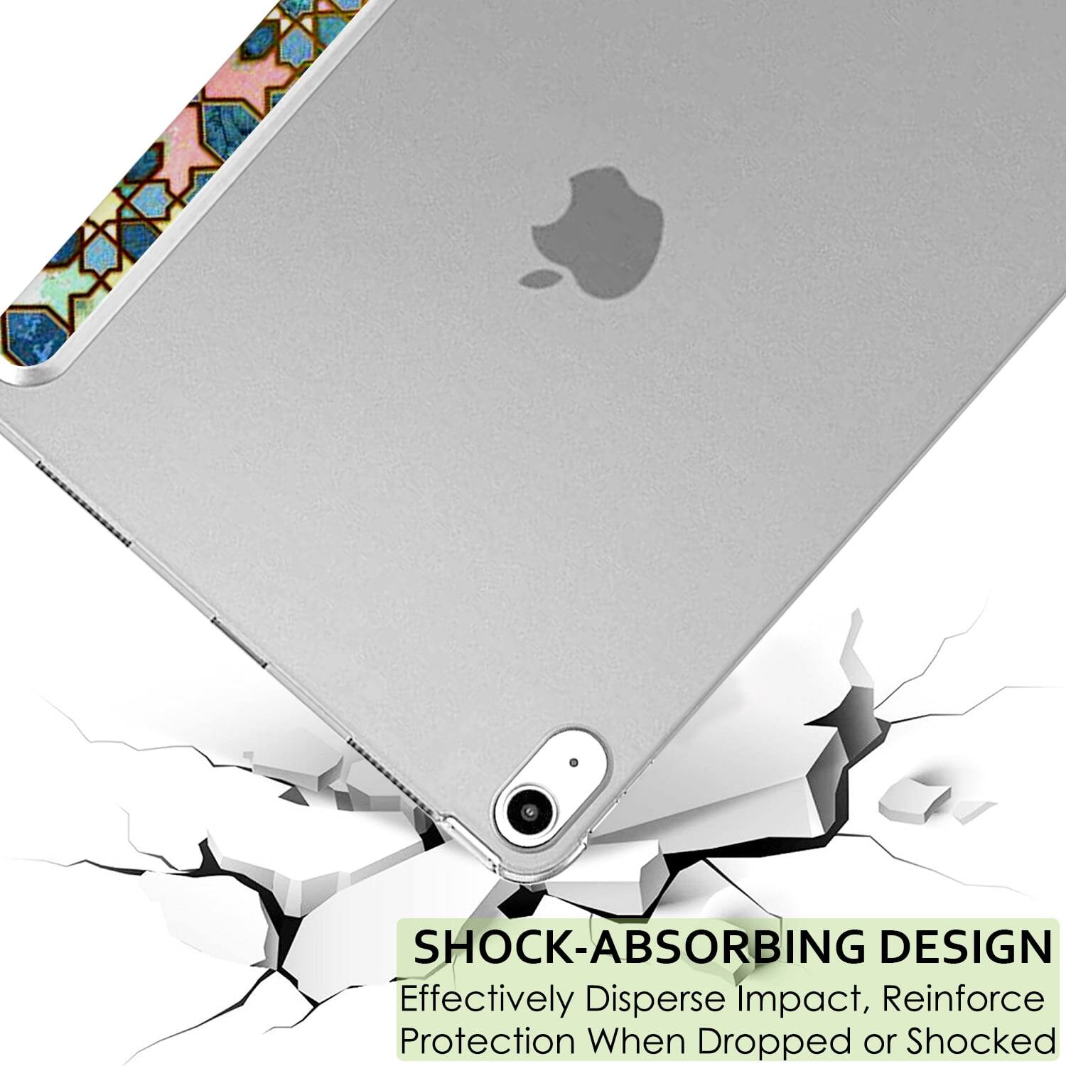 SHOCK-ABSORBING DESIGN  
Effectively Disperse Impact, Reinforce Protection When Dropped or Shocked