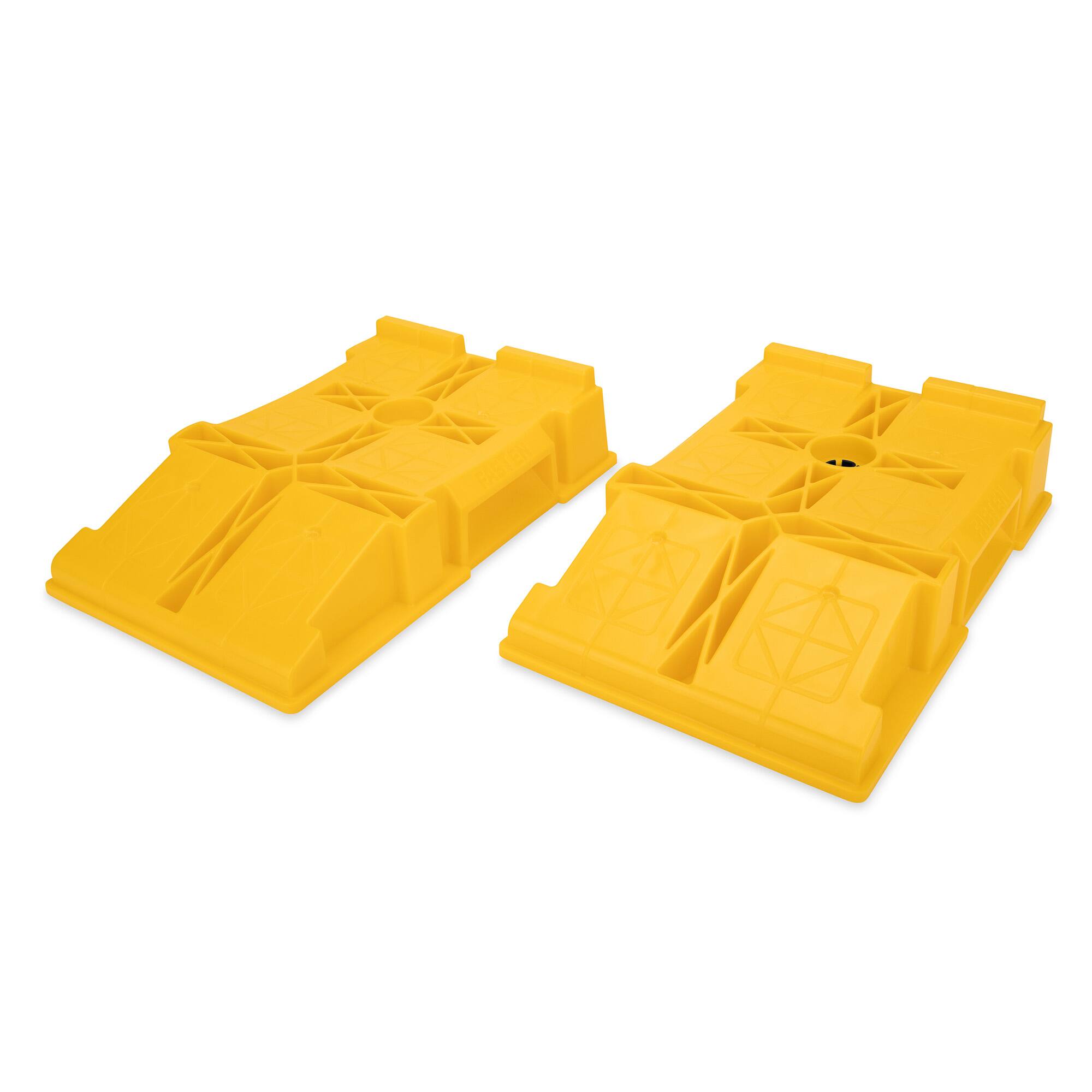 Alt View 2. Camco - Camco FasTen Premium RV Leveling Trailer Ramps with T-Handle, 2.5" Lift, 2-Pack.