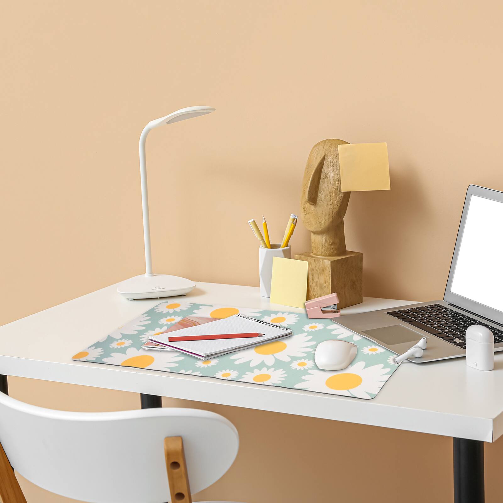 Alt View 5. Unique Bargains - Floral Desk Pad, 27.6x11.8 Inch Mouse Pad, Non-Slip, Waterproof, Soft, for Computer/Laptop Keyboard - Multicolor.